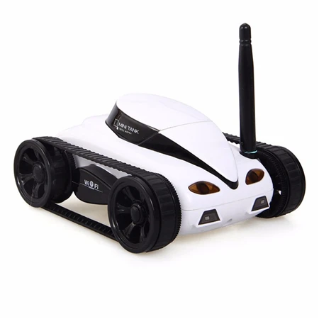 Eva2king игрушки-танки с дистанционным управлением, танк для автомобиля, Wi-Fi, танки, стреляющий робот с 0.3MP камерой, игрушка для детей, рождественский подарок - Цвет: White