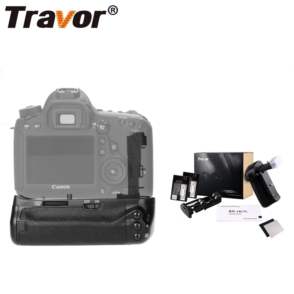 

Travor Camera Vertical Battery Grip For Canon EOS 6D DSLR Battery Handle Replace BG-E13 Gift 2 *LP-E6 Battery