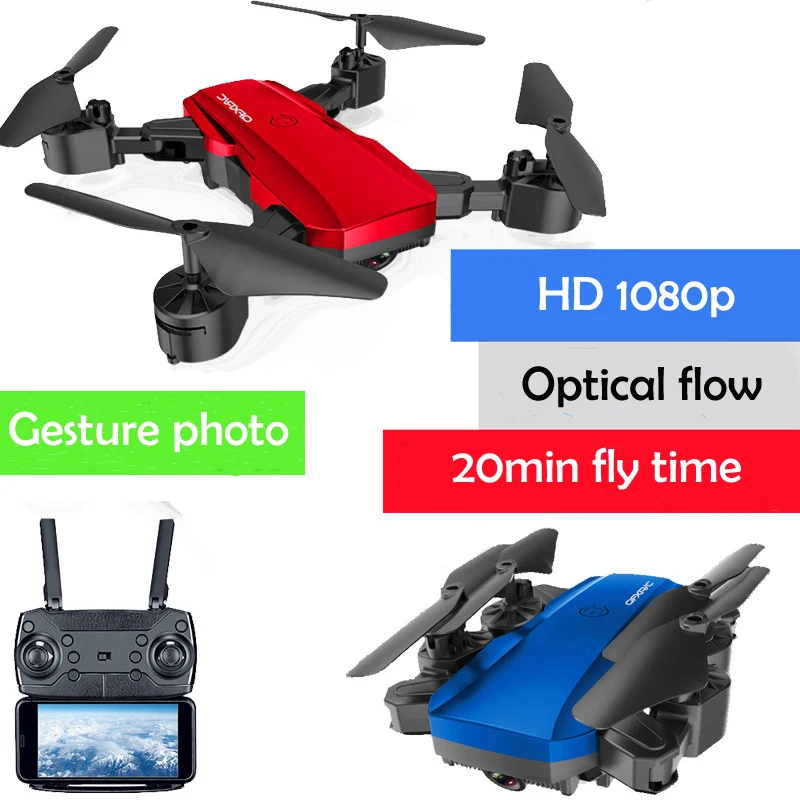 2.4g wifi fpv 18min fly time Altitude Hold Foldable Headless 3D Rolling optical flow RC Drone quadcopter with 1080p HD camera