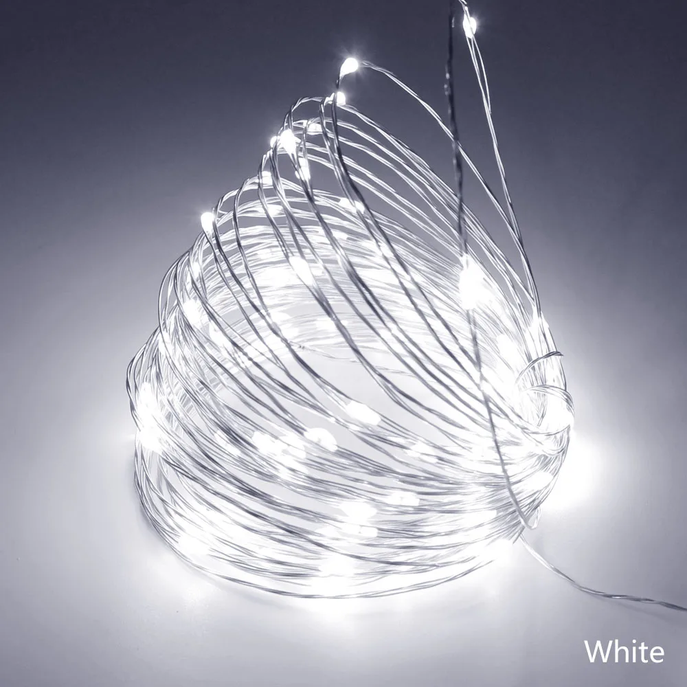 СВЕТОДИОДНЫЕ гирлянды 10 м 100led 5 в USB питание полосы света открытый теплый белый/RGB