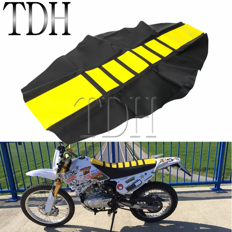 Yellow Gripper Soft Seat Cover for Suzuki DR650 DR-Z400 RM-Z RM DR DR-Z RMZ 125 250 450 650 Yamaha Honda Seat Cushion Pad Shield