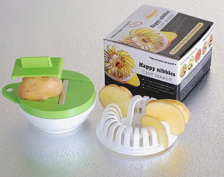 Microwave Home Baked Potato Chips Maker Roaster Snack Maker Set Baking Tray Kitchen Accessories SQ202
