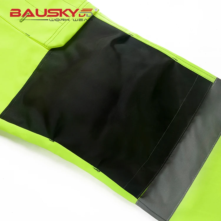 Mens Durable safety workwear multi-pocket reflective work trousers safety working pant free shipping Mens Durable safety workwear multi-pocket reflective work trousers safety working pant free shipping