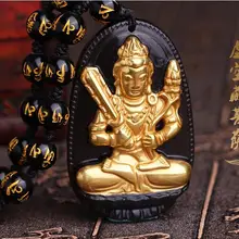 Открытие обсидиан дари натальные Будда Кулон Цепочки и ожерелья void Тибет Авалокитешвара обувь для мужчин и женщин раздел