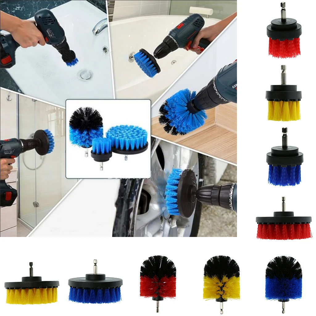 Power Brush Tile and Grout Bathroom Cleaning Scrub Brush Power Brush Drill Attachment