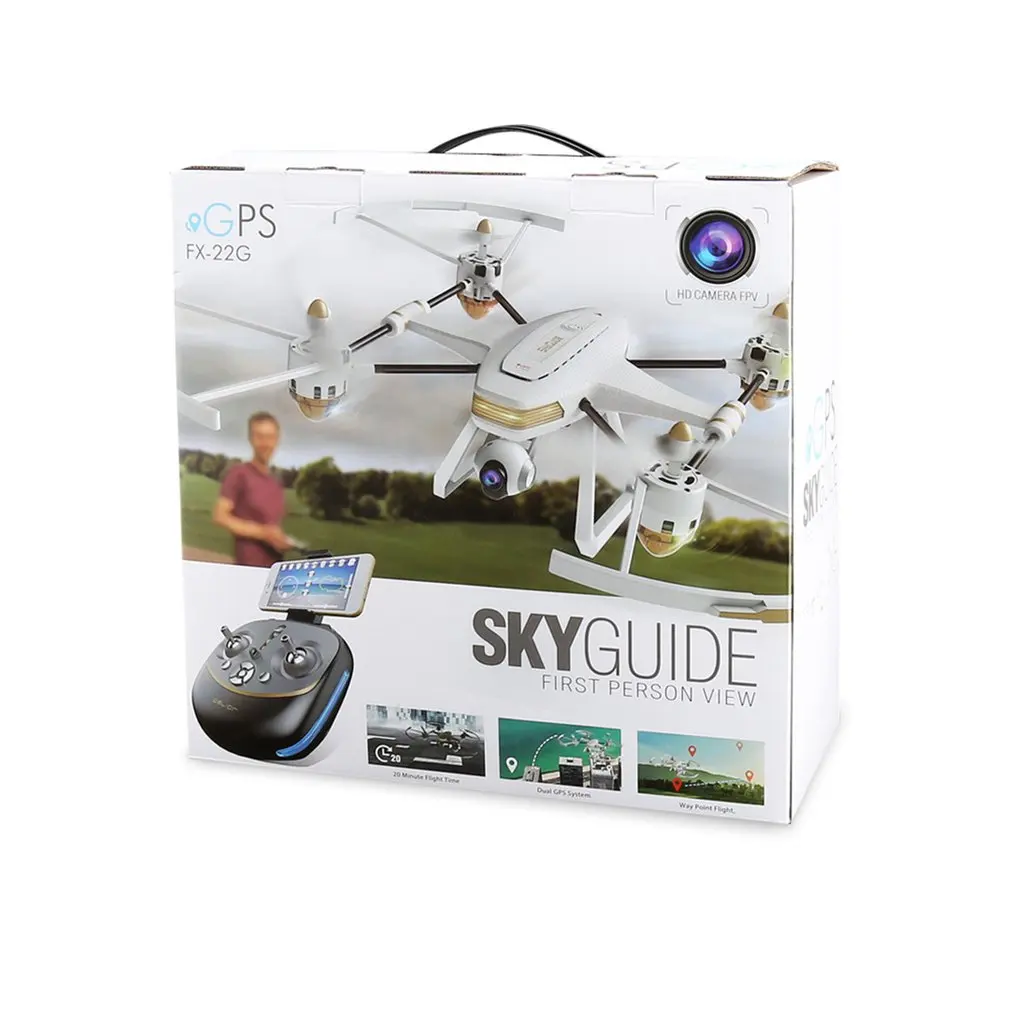 FX-22G Профессиональный gps Квадрокоптер четырехосный самолет с Wifi 720 P/1080 P HD камера беспилотный самолет воздушный Дрон
