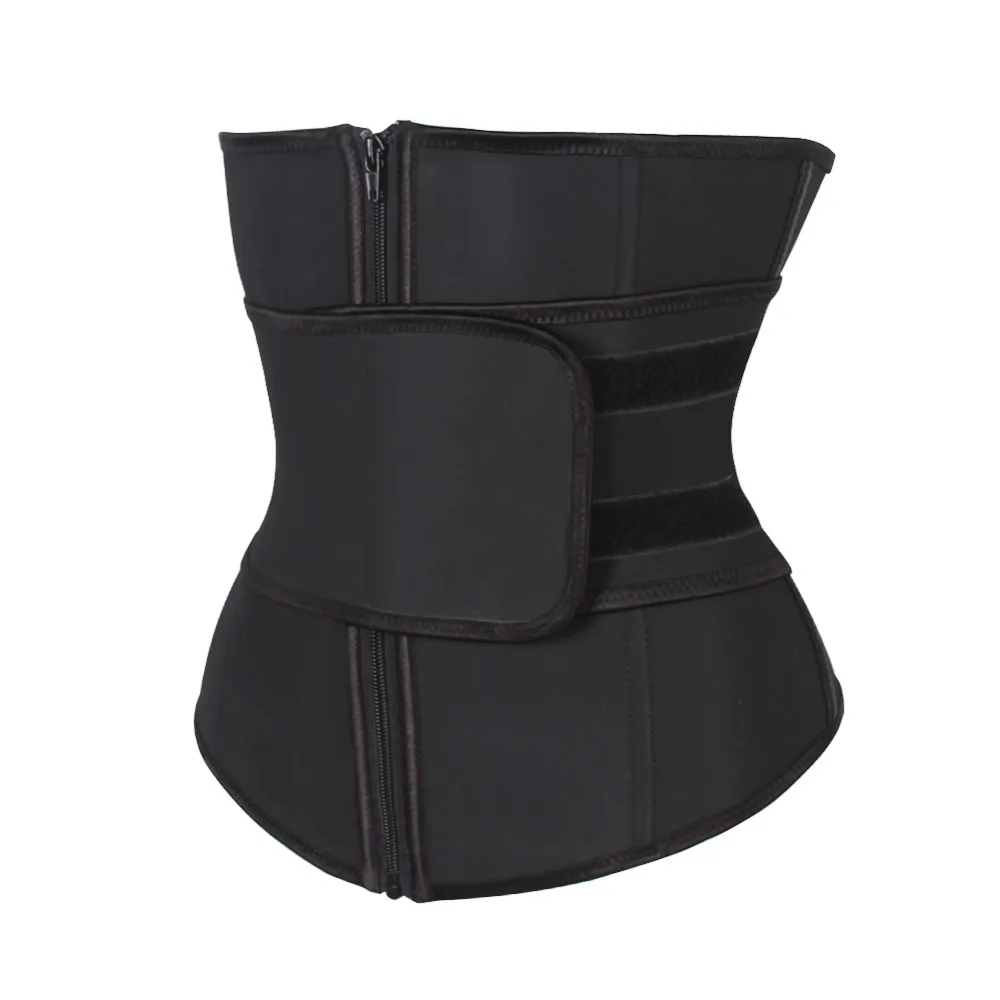 

Lover Beauty Abdominal Belt High Compression Zipper Plus Size Latex Waist Cincher Corset Body Sweat Waist Trainer Body Shaper
