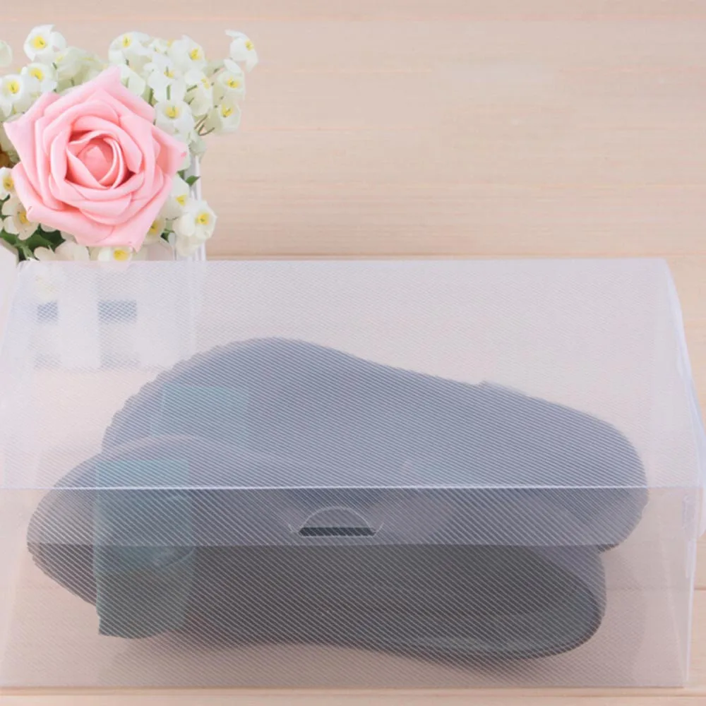

1PC Foldable Clear Shoes Storage Box Plastic Stackable Shoe Organizer Home Accessories1.62
