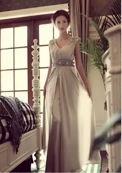 

Unique Design Women's Prom Gown Beading Long Evening Dress for Wedding Party Vestido De Festa Custom Made