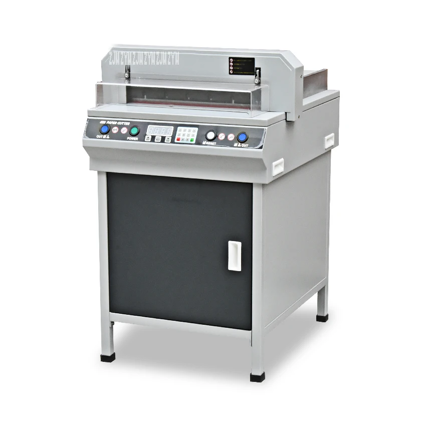 CNC القاطع 450VS + الدقة الكهربائية القاطع القاطع كتاب القاطع A3 + الربيع الصوانى ، التلقائي مشذب الورق 220 V/750 W 450 مللي متر عرض