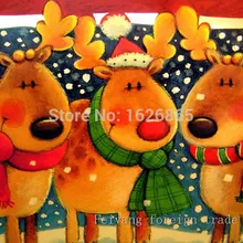 Лидер продаж настоящий бриллиант живопись Вязание Вышивка Крестом Иглы diy5d алмаз декоративной живописи Moose Домашний Декор Ремесло полный комплект 20x30 см