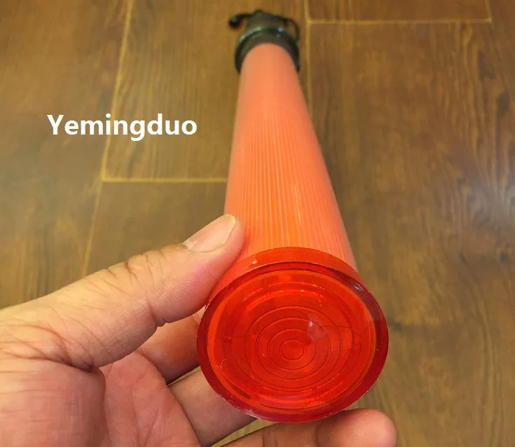 54cm Built-in Rechargeable Battery Safety LED Traffic Signal Warning Light Flashing Night Fire Fluorescent Wand Rod