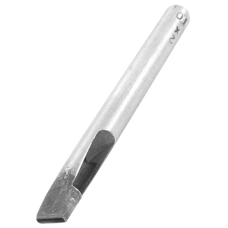 

TOP!-10mm x 2mm flat oval hole shaped leather belt seal hole punch tool