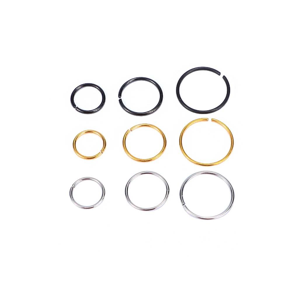 

Surgical Steel Earring Lip Stu 0.8mm Cartilage Piercing Stud Thin Small Nose Ring Hoop Simple Design