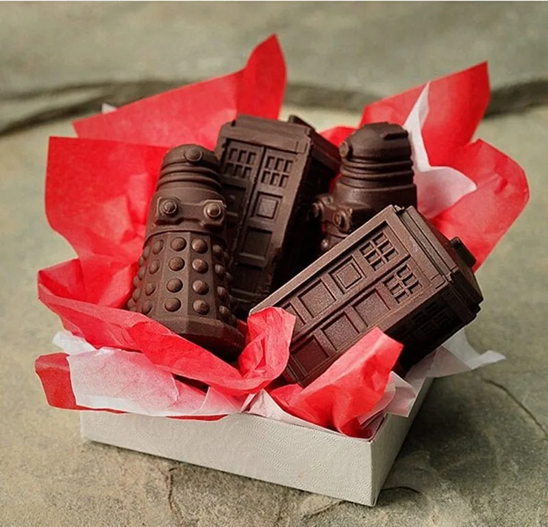 Форма для кубиков льда TEENRA 1 шт. форма 3 печенья Daleks и Tardis шоколада инструменты