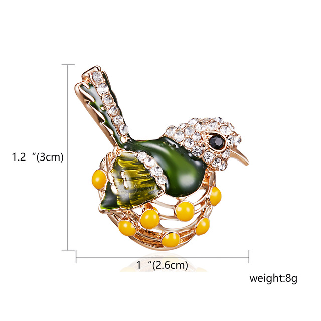 Purple Enamel Butterfly Dragonfly Bird Brooches For Men Women Metal Rhinestone Insects Banquet Wedding Pins Kids Gifts Hot