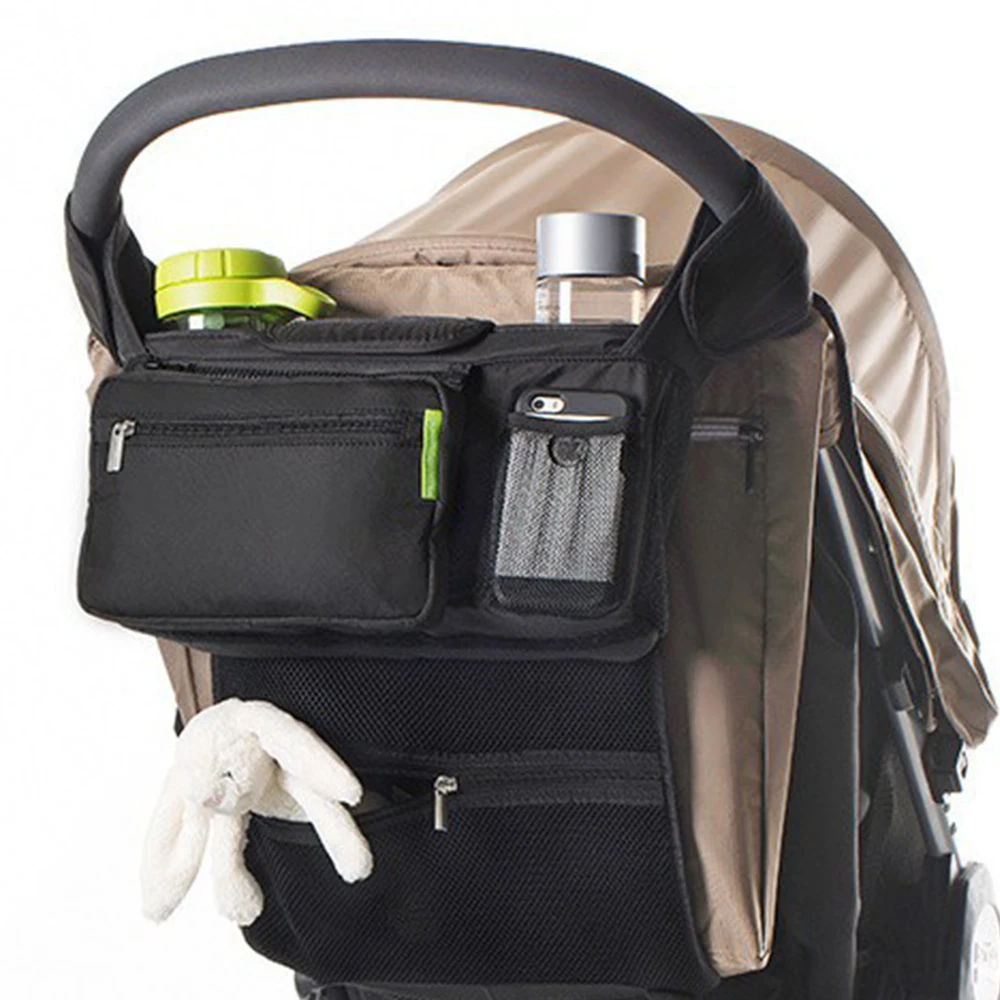 

Baby Stroller Bag Stroller Accessories Pushchair Bottle Diaper Storage Mummy Bag Multi-Functional Baby Stroller Organizer