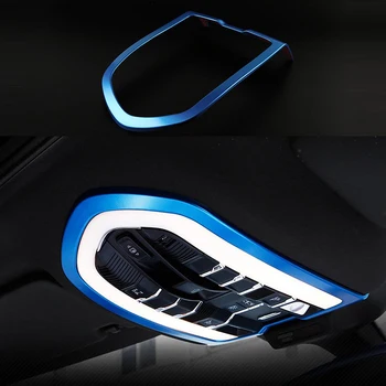 

For Porsche Macan 2015-2016 Front Chrome Reading Light Decorative Frame Cover Trim
