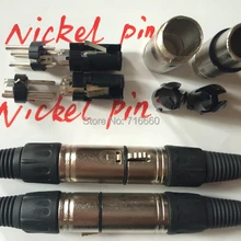 40 шт./партия никелевые булавки XLR мужские и женские для подключения усилителя или подключения микрофона