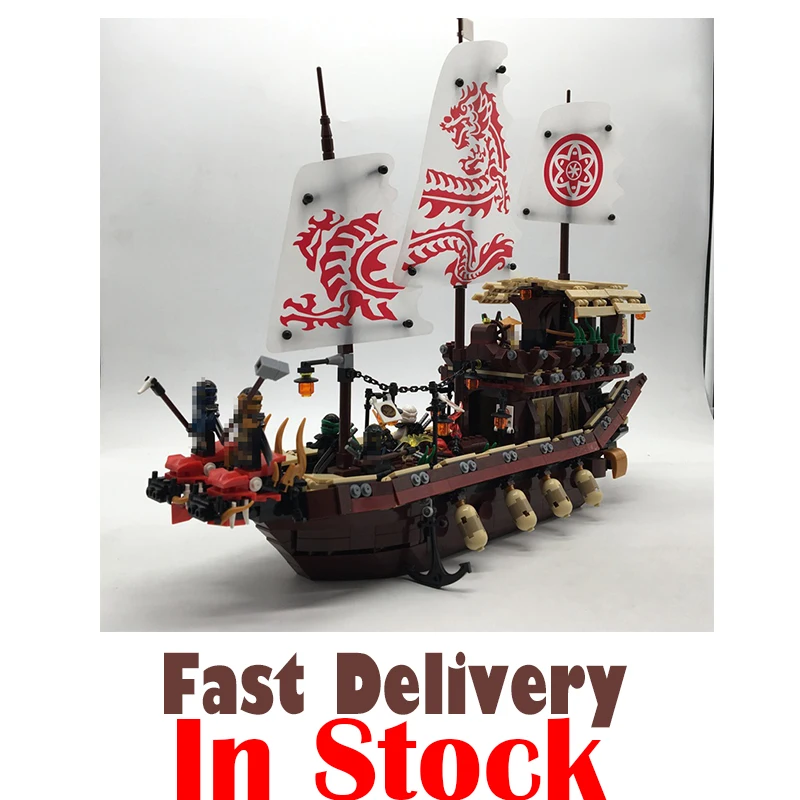 

NEW Ninja 1872pcs Final Fight of Destiny Bounty Ship Creator Action Figures Education Building Block Bricks Go Toys For Children