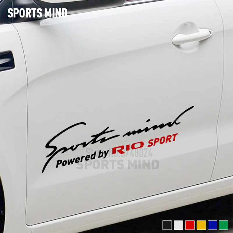 

Customizable Sports Mind Car Covers Car Sticker Decal automobiles Car Styling For kia rio 3 k2 2017 exterior accessories