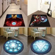 Американский Круглый ковер Бэтмен Супермен печатные мягкие ковры Противоскользящие коврики супергерой компьютерное кресло коврик пол коврик для детской комнаты
