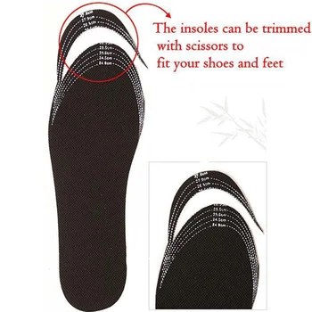 

Bamboo Charcoal Deodorant Cushion Foot Inserts Shoe Pads Insoles OH66
