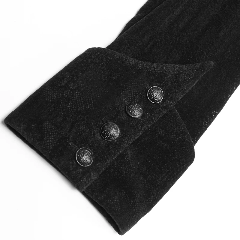 Панк рейв Мужская Готическая кружевная Флокированная рубашка стимпанк модная прозрачная ретро мужская повседневная черная блузка с длинным рукавом