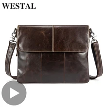 Westal мессенджер из почтальона рабочая деловая офисная дипломат портфель кожаная сумка мужская женский мужчина женская натуральная кожа для документов работы через плечо сумочка коричневая чёрный планшет класический