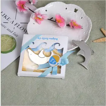 

200pcs/lot Adorable Dolphin Bottle Opener Wedding Favor Gift And Giveaways For Guest Beach Theme Party Souvenir