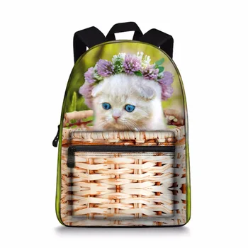 

Jeremysport 3D Printed Cute Cats Animal School Bags Travel Backpack Unisex Rucksack Laptop