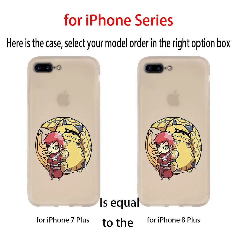 Ультратонкий силиконовый мягкий чехол Naruto gaara для iPhone 11 12 Pro X XS Max XR iphone 8 7 6 Plus 5 5s SE