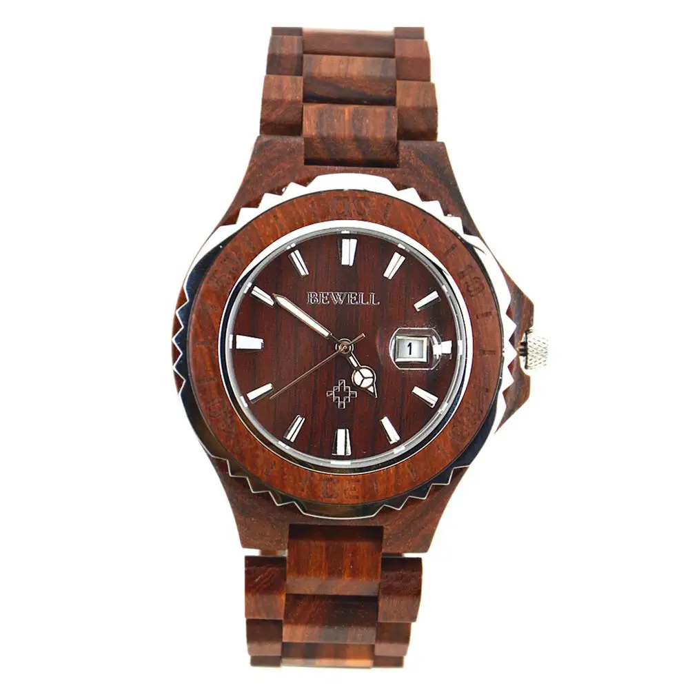 

LinTimes Men Elegant Lovers Style Wooden Quartz Watch with Luminous Pointer Birthday Festival Gift Ornament (with Gift Box)