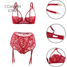 Сексуальный комплект нижнего белья без подкладки, кружевной пояс с подвязками, Комплект трусиков и бюстгальтеров, 3XL, 5XL, черный комплект нижнего белья с застежкой, Женский комплект, Roupa, интима, Feminina