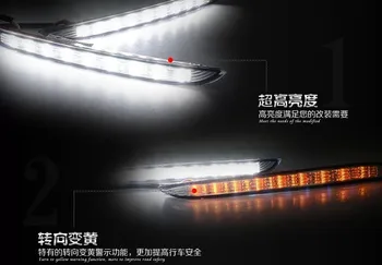 

Free Shipping For KIA K2 / 2012 KIA new RIO Led DRL daytime running Light with turn indicator, light function with controller