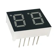 MCIGICM 100 шт. 7 сегмент общий анод 2 битовая цифровая трубка 0," 0.4in. Красный светодиодный дисплей 7 segmentos светодиодный цифровой трубки