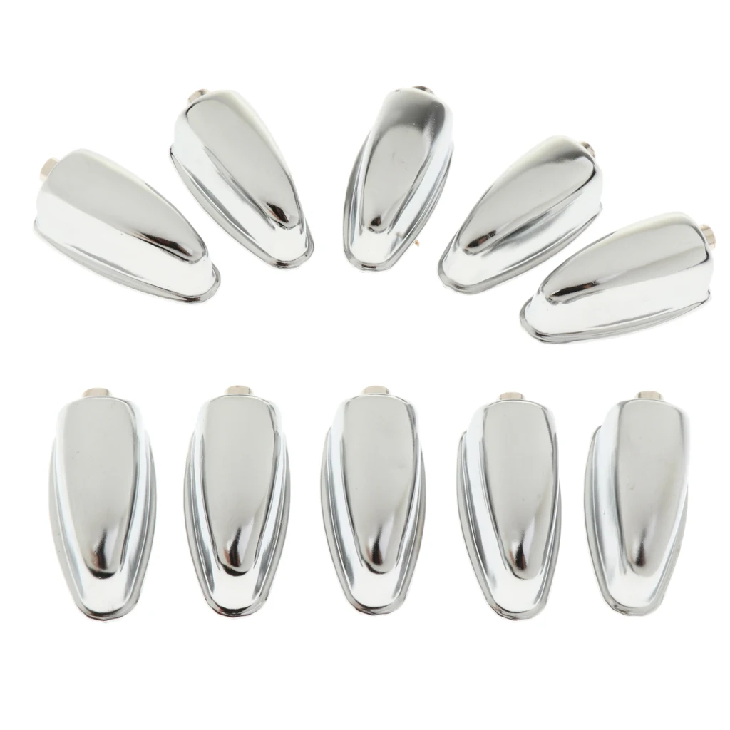 10 Pieces Finest Iron Bass Drum Claw Hooks Percussion Snare Drum Lugs Percussion  Instruments Accessory Silver/Black