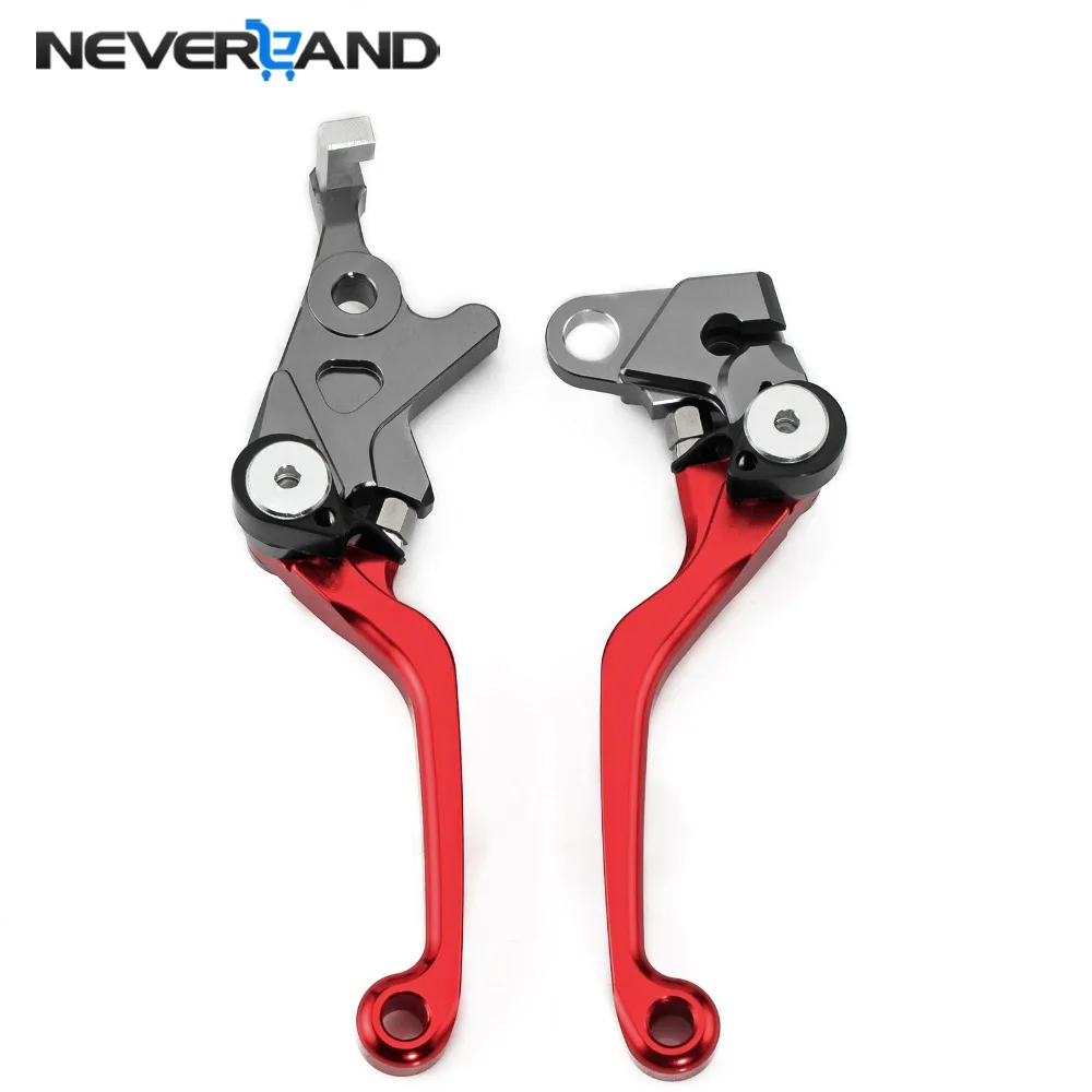 Buy Red CNC DirtBike Pivot Brake Clutch Levers for
