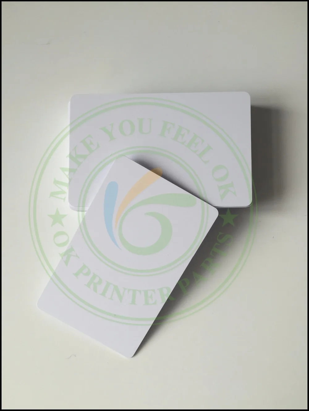 100 Глянцевая Белая пустая струйная печатная ПВХ карта водонепроницаемая пластиковая ID визитная карточка без чипа для Epson для струйного принтера Canon