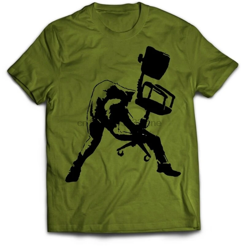 

Banksy T Shirt Office Chair Clash Joe Strummer T-Shirt Small to XXL