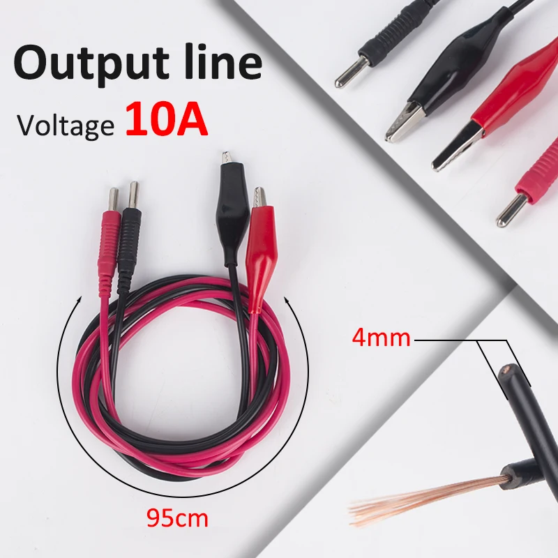 

Alligator Cilp to AV Banana Plug Test Cable Lead Connector Dual Tester Probe 35mm Crocodile Clip for Multimeter Measure Tool