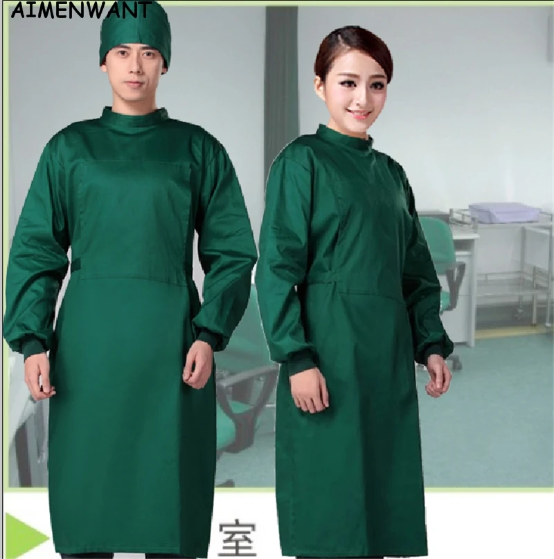 Free Shipping Long sleeve surgical clothing hospital scrubs overalls