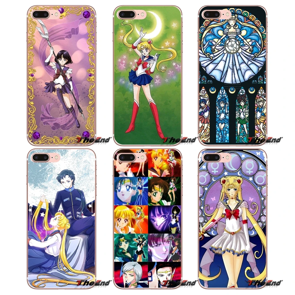 

Mobile Phone Cases Covers For Sony Xperia Z Z1 Z2 Z3 Z5 compact M2 M4 M5 E3 T3 XA Aqua LG G4 G5 G3 G2 Mini Capa Sailor Moon Girl