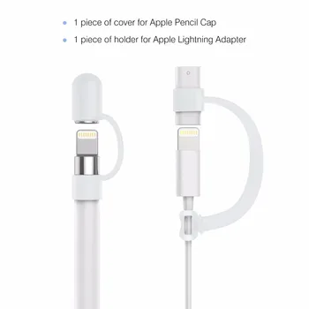 

for Apple Pencil Cap Holder Anti-Lost/ Nib Cover / Charging Cable Adapter Tether for Apple iPad Pro Pencil Protective Covers