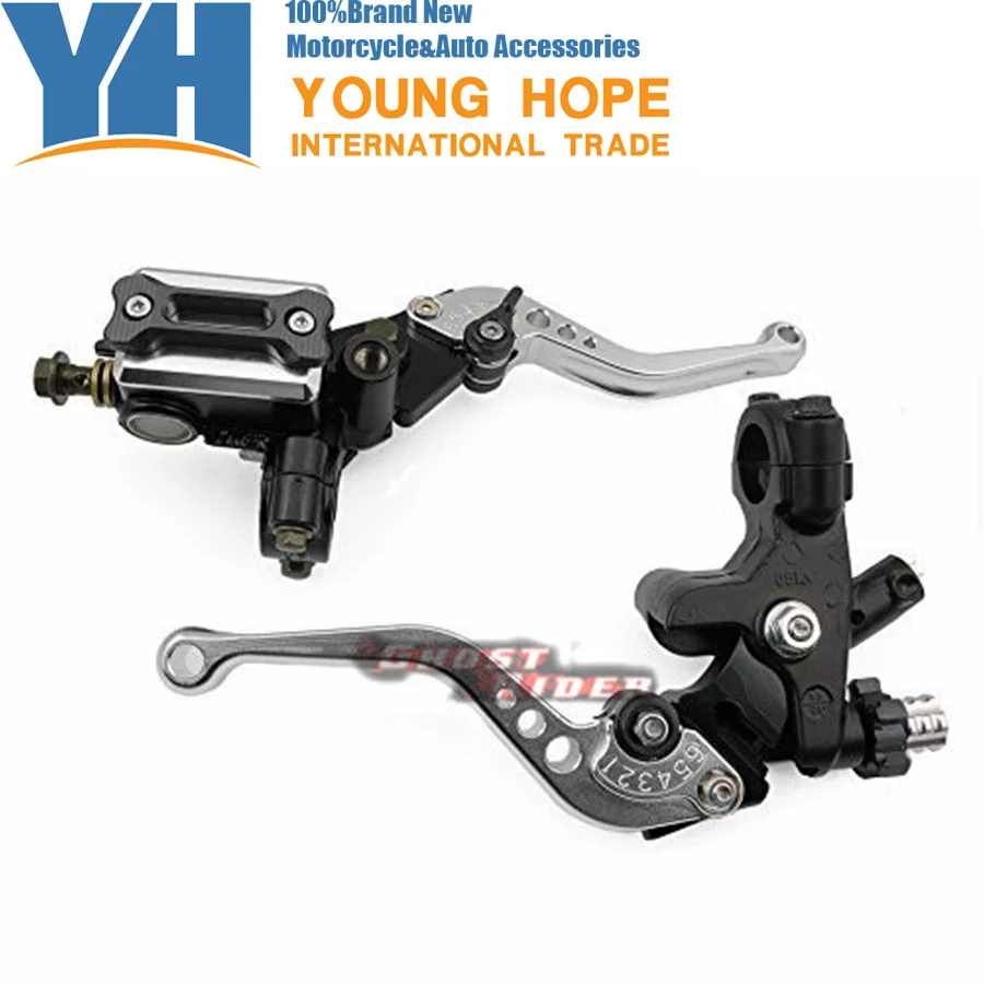 Universal Standard 7/8" Front Motorcycle Brake Clutch Levers Master