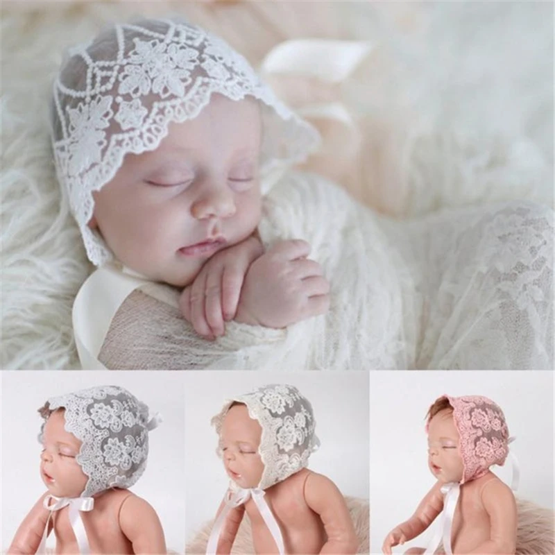 

Newborn Photo Props Baby Boy Girl Summer Clothes Baby Lace Hat Baby Rompers Infant Photography Accessories Toddler Infant Lace