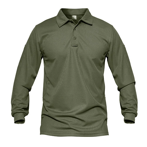 TACVASEN военная одежда тактические футболки Летние армейские футболки быстросохнущие футболки с длинным рукавом для страйкбола охотничьи походные Топы - Цвет: Green