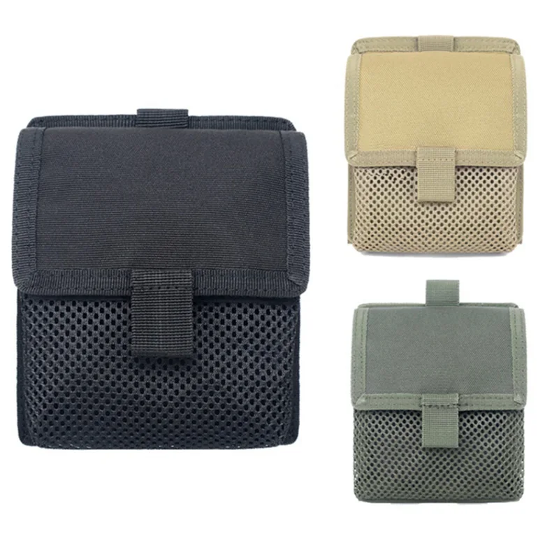 

2pcs/set 1000D Nylon Military Waist Pack Mesh Bags +Outdoor hook &loop Molle System Utility Sundries Bag Pouch Hunting Hiking