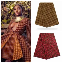 Ankara Fabric Printing Best Quality Veritable Wax African Printed Fabric 100%cotton Dutch Veritable Wax Nigeria Wedding Dress