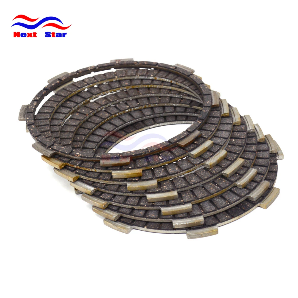 

7Pc Motorcycle Engine Parts Clutch Friction Plates Fit For HONDA CB250F 96-07 CBF250 04-06 VT250C 94-07 VTR250 88-89 Street Bike